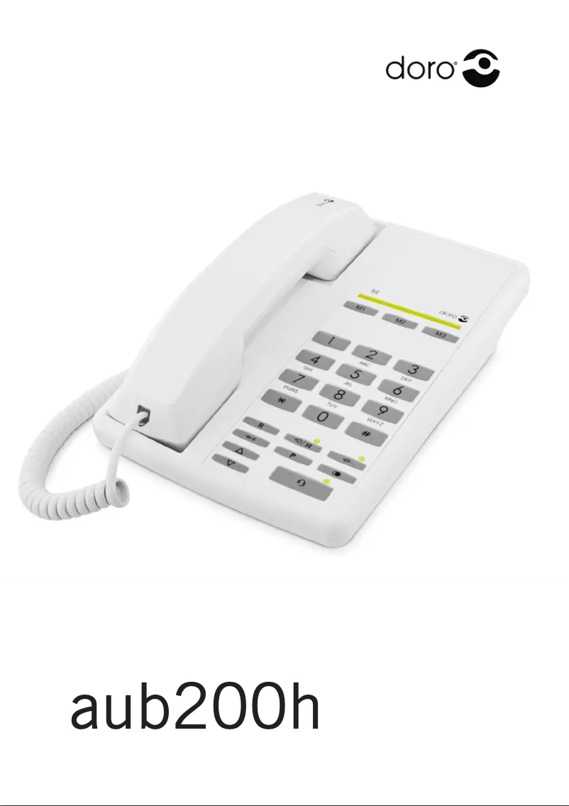 First page image of the manual for Aub200h+sa