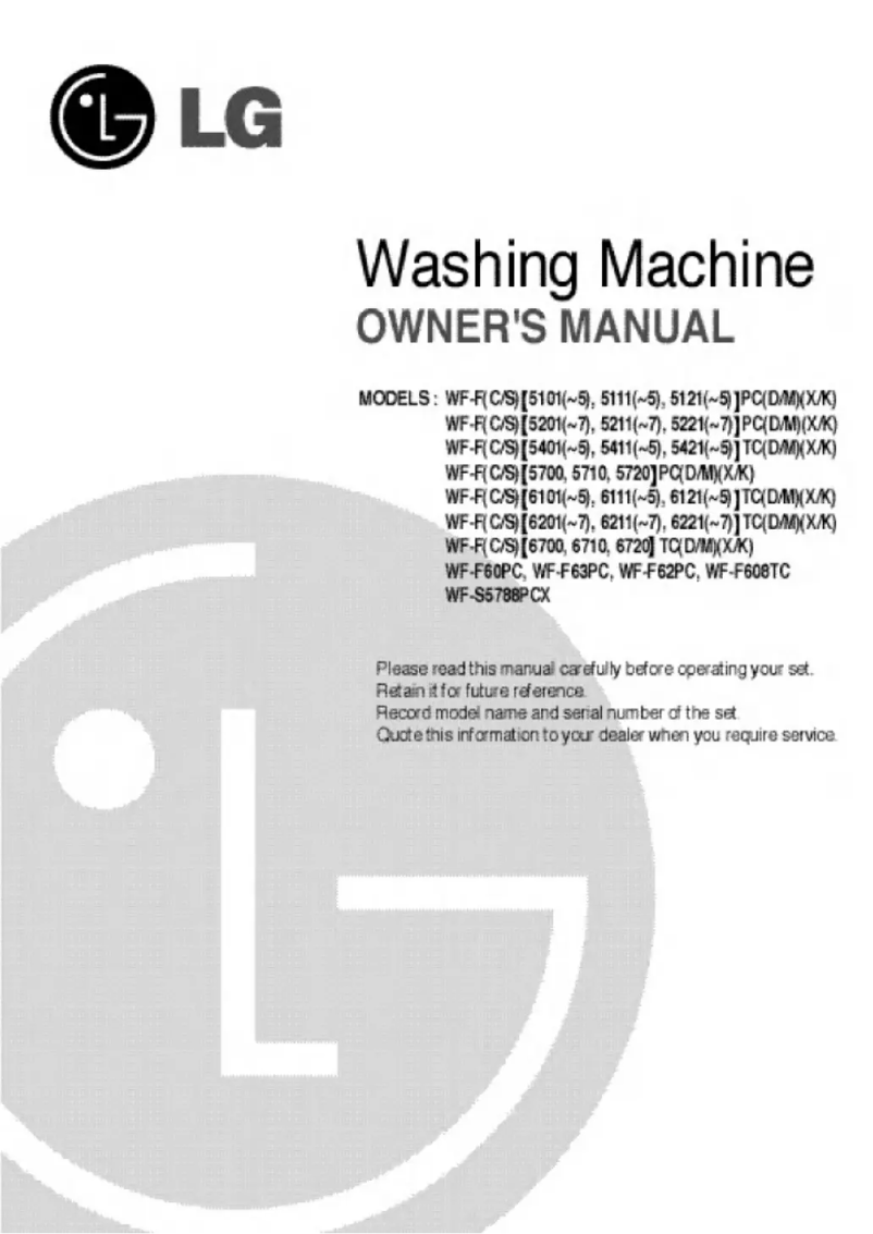 Page 1 of the manual User Manual LG WF-F6216TCX