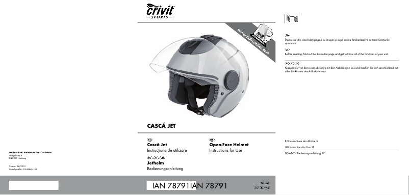 First page image of the manual for IAN 78791