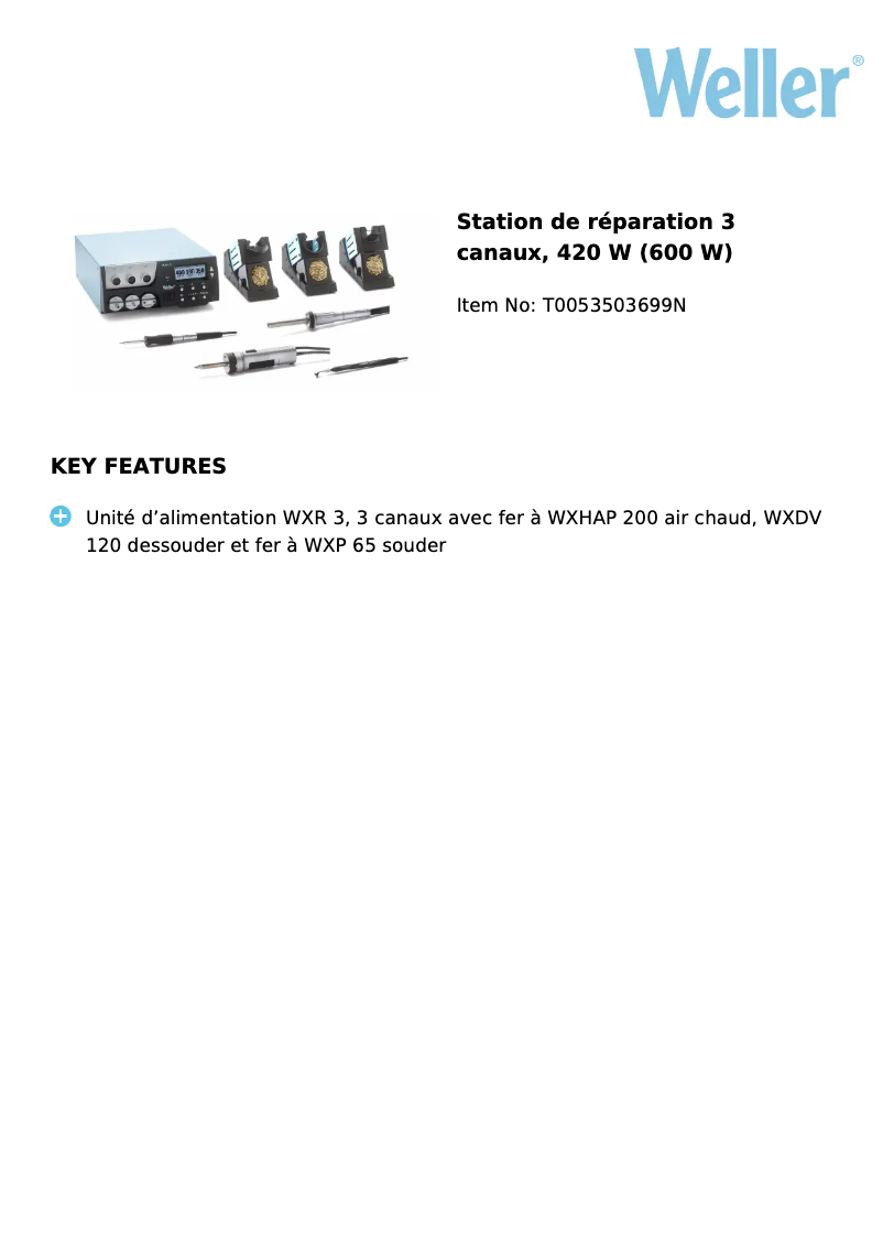 First page image of the manual for WXR 3032