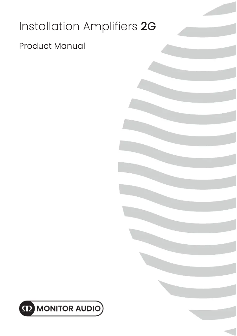 Page 1 of the manual Quick Start Guide Monitor Audio IA750-4