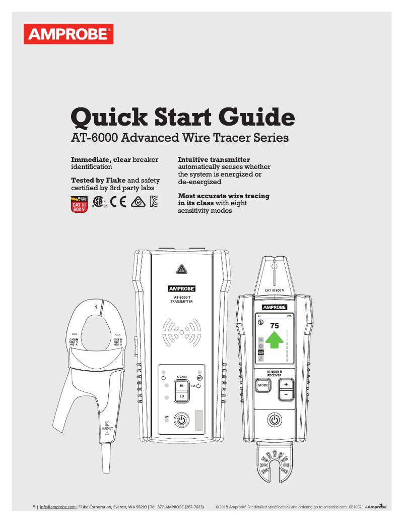 First page image of the manual for AT-6030