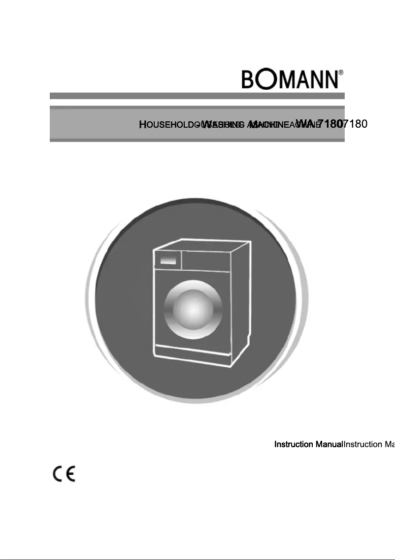 First page image of the manual for WA 7180