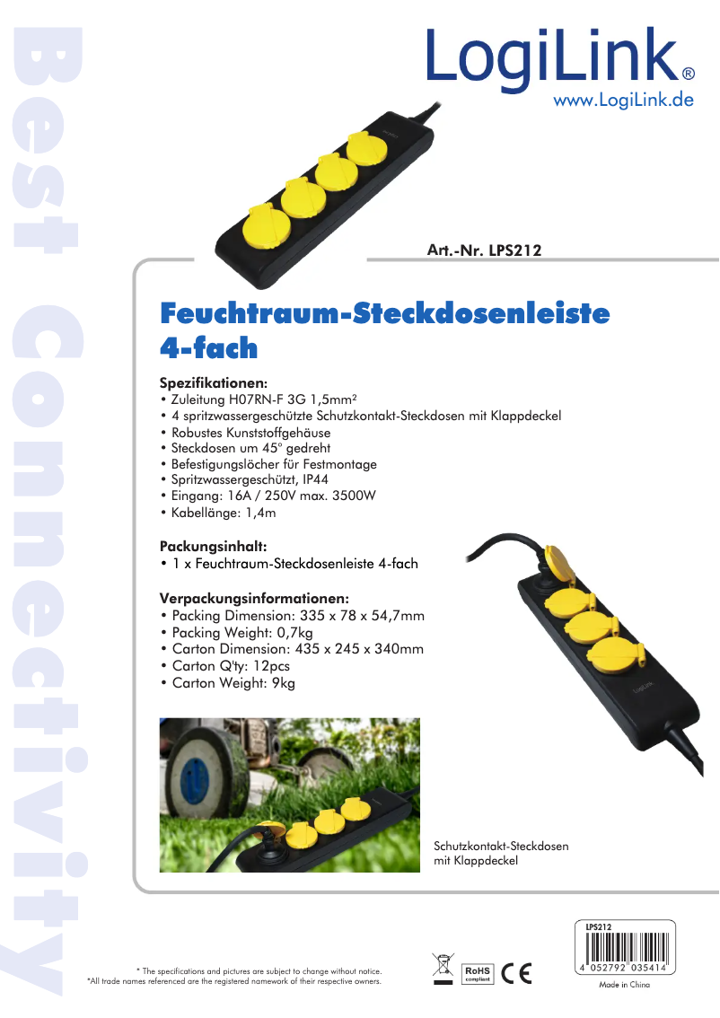 Image de la première page du manuel de l'appareil LPS212