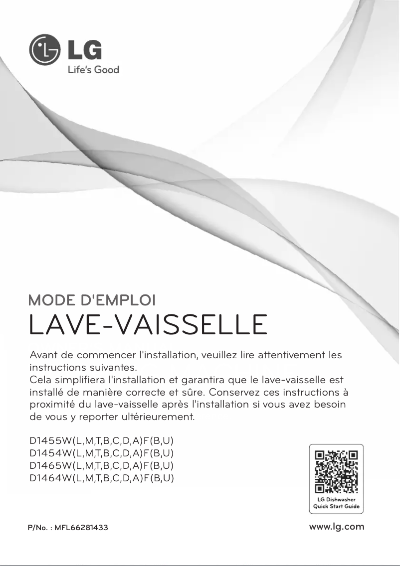 First page image of the manual for D1464MF