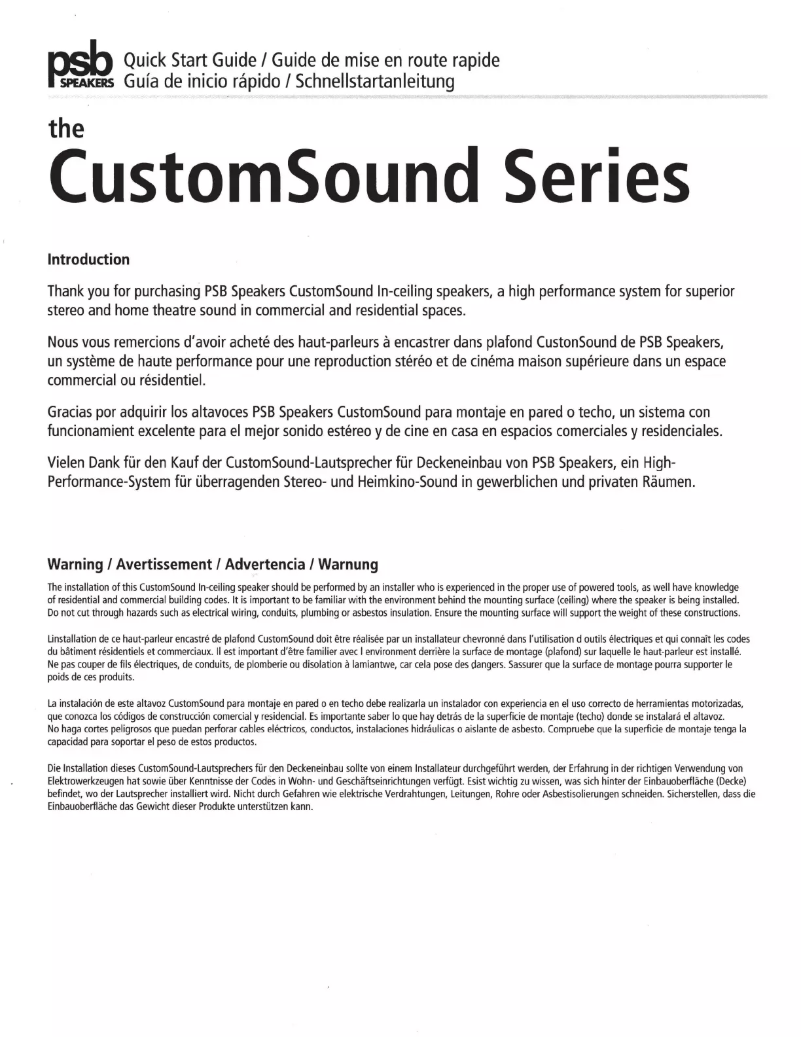 First page image of the manual for CS810