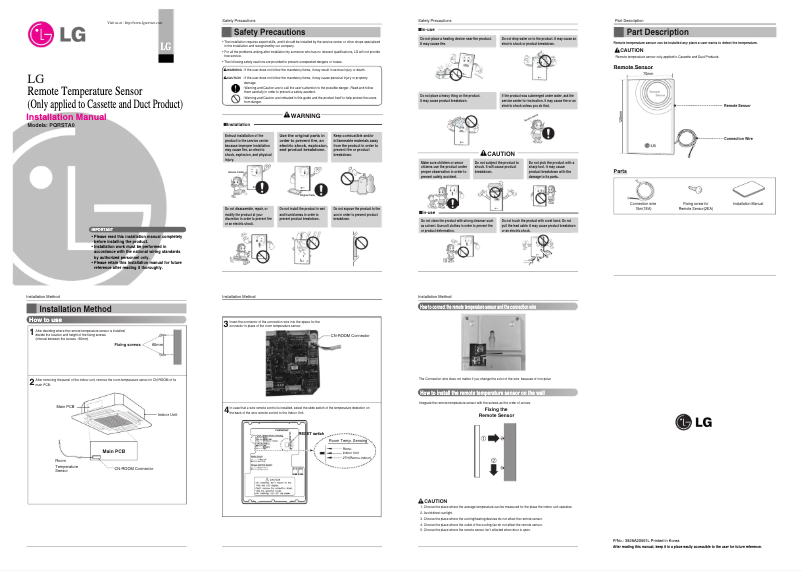 Page 1 of the manual User Manual LG PQRSTA0