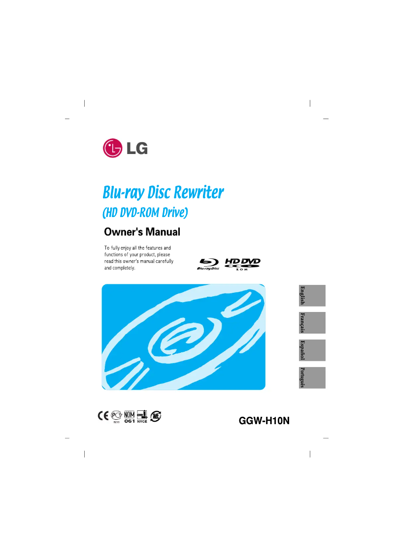 First page image of the manual for GGW-H10N