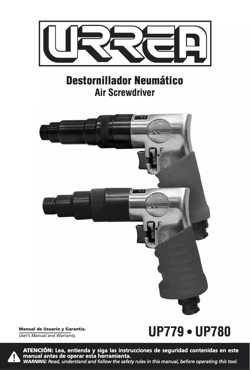 Page 1 of the manual User Manual Urrea UP779