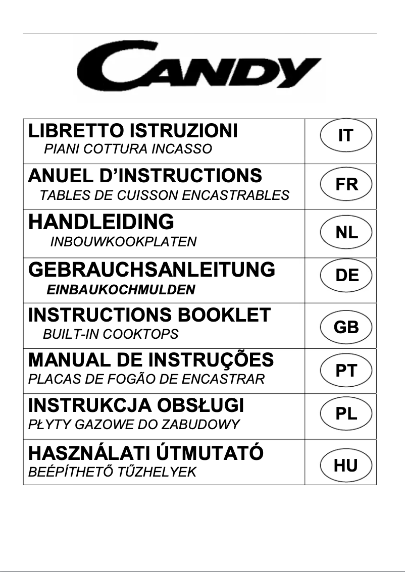 First page image of the manual for PL 40 AX GH