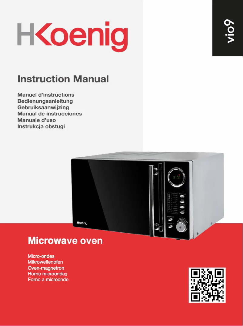 Page 1 de la notice Manuel utilisateur H.Koenig VIO9