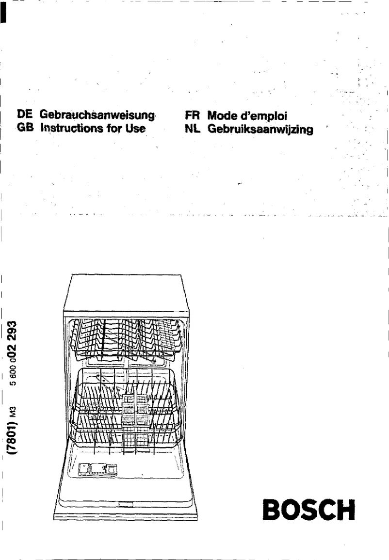 Page 1 of the manual User Manual Bosch SGS3022