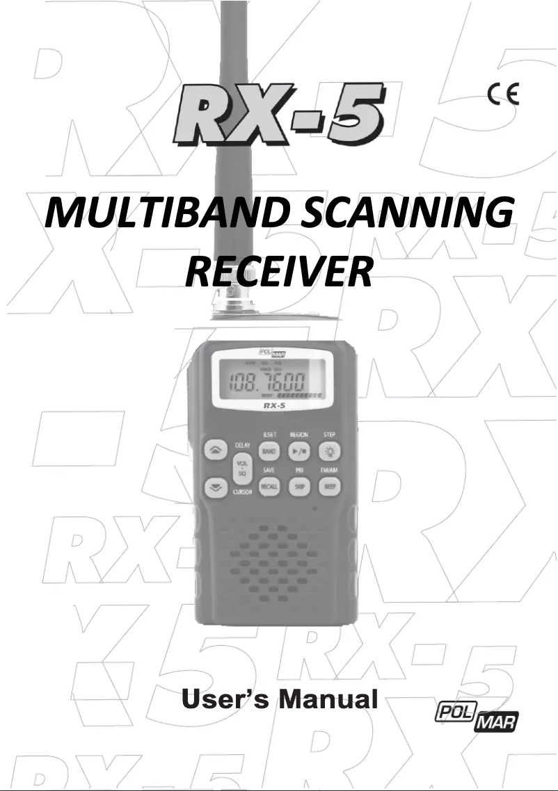 Page 1 of the manual User Manual Polmar RX-5