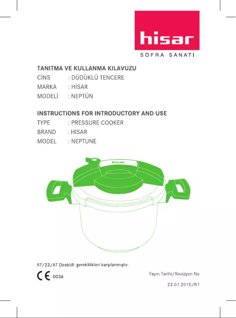 First page image of the manual for Neptun