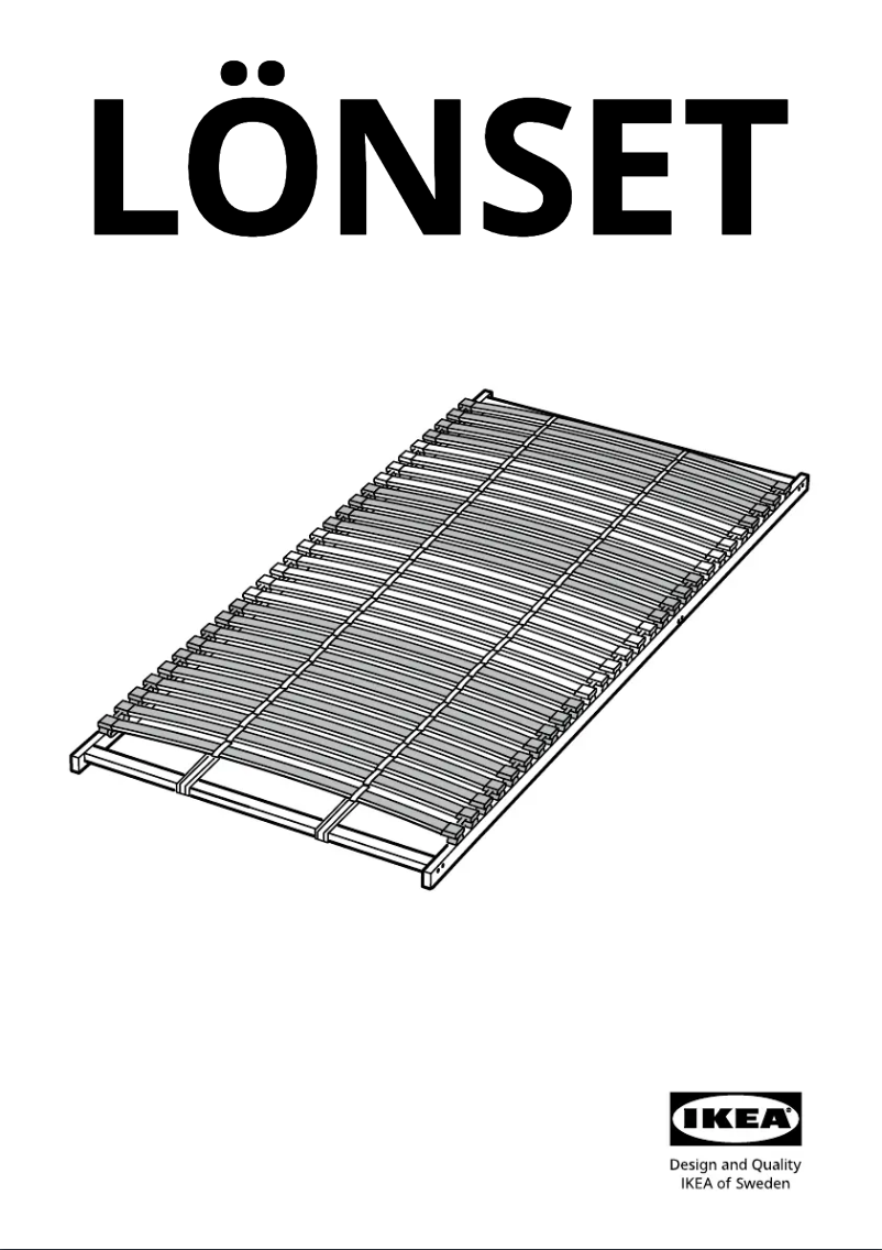 First page image of the manual for LÖNSET 302.787.08