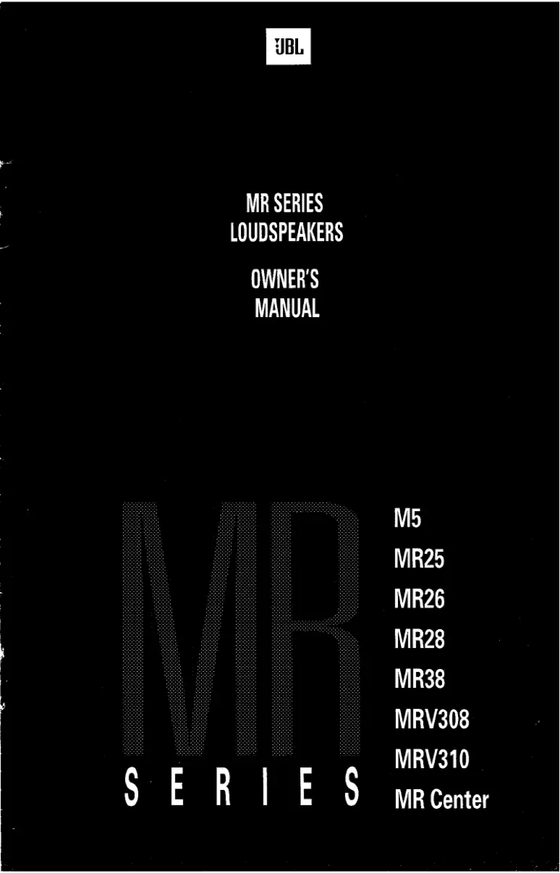 First page image of the manual for MR center