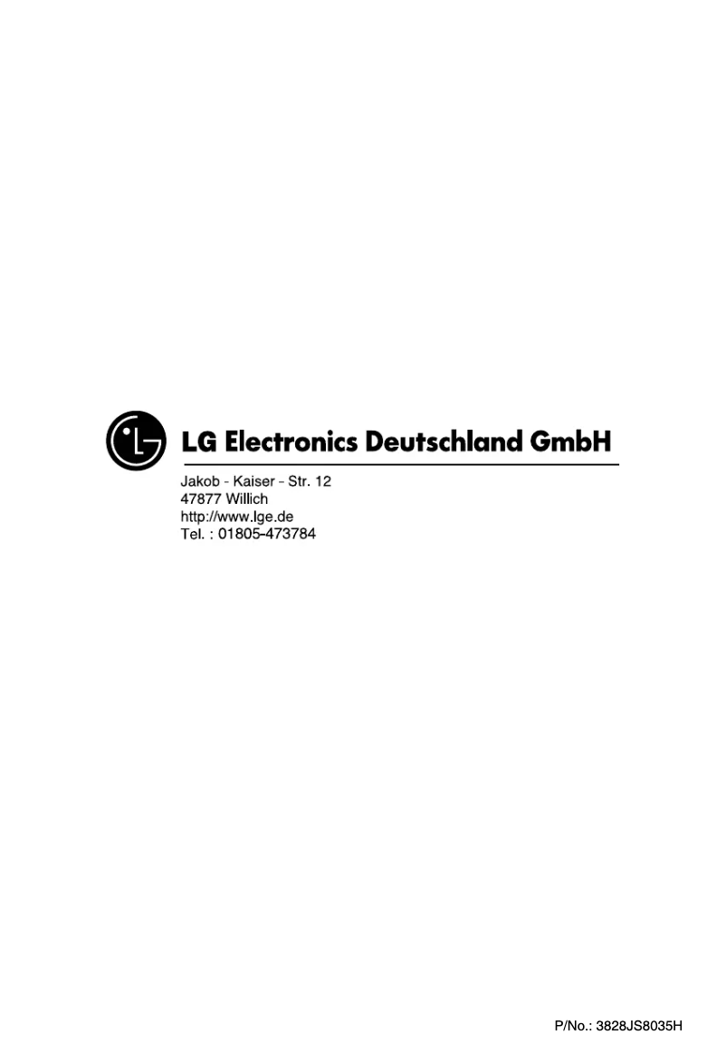 First page image of the manual for GC-204