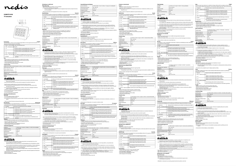Page 1 of the manual User Manual Nedis DUMSTV10VA