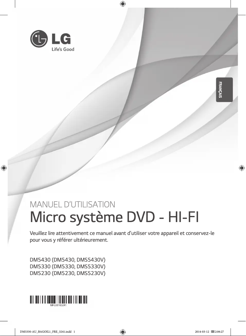 First page image of the manual for DM5330