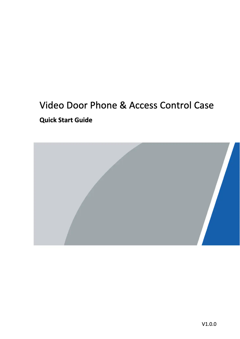 Page 1 of the manual Quick Start Guide Dahua Technology VTM502
