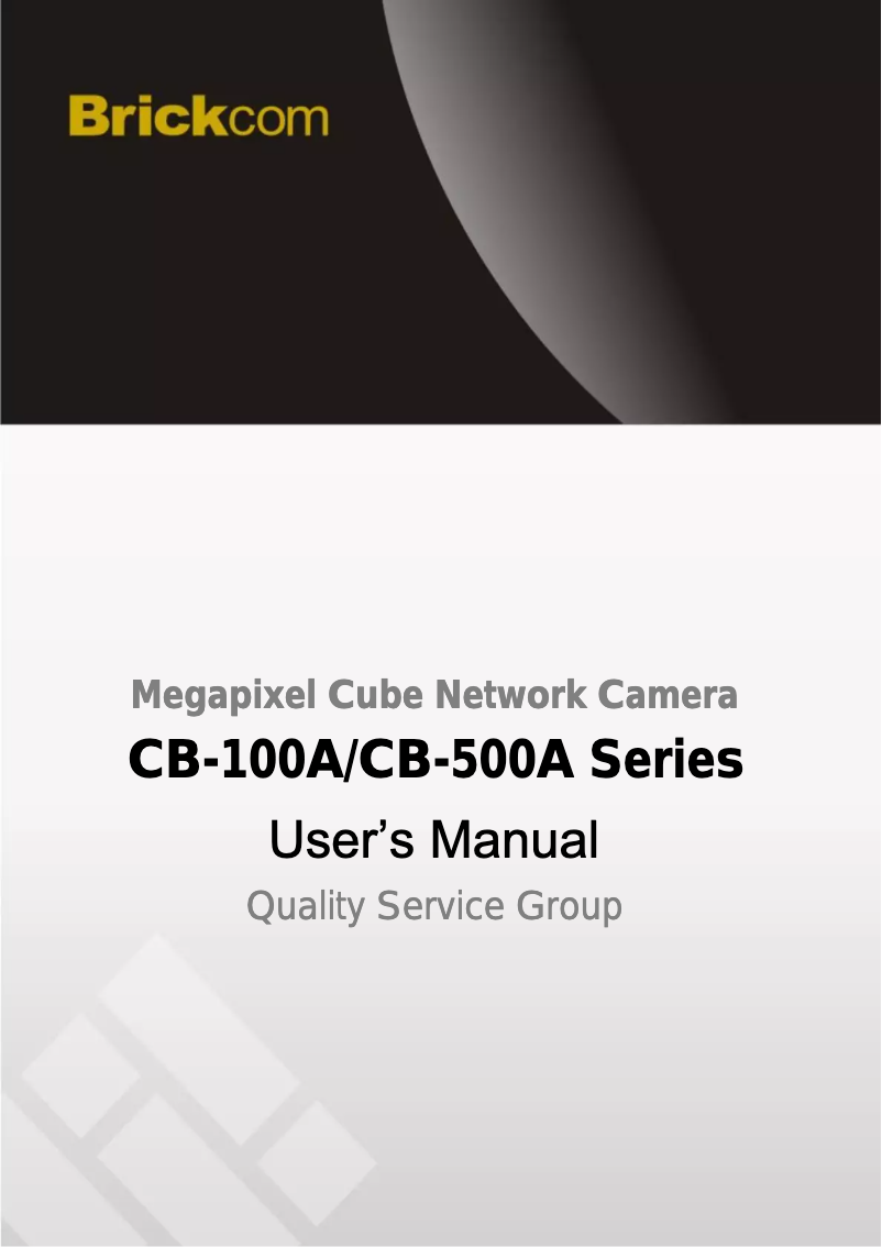 First page image of the manual for CB-302AP