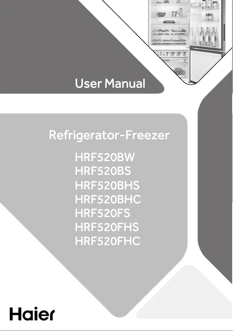 Page 1 of the manual User Manual Haier HRF520F