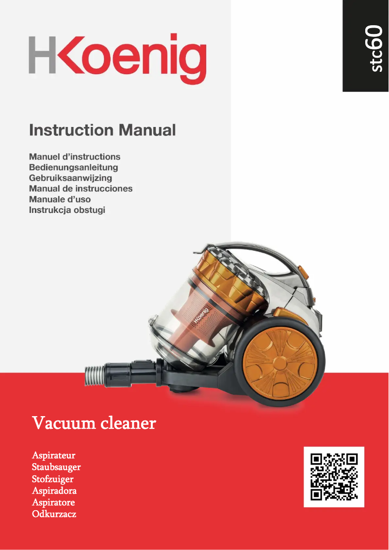 First page image of the manual for STC60