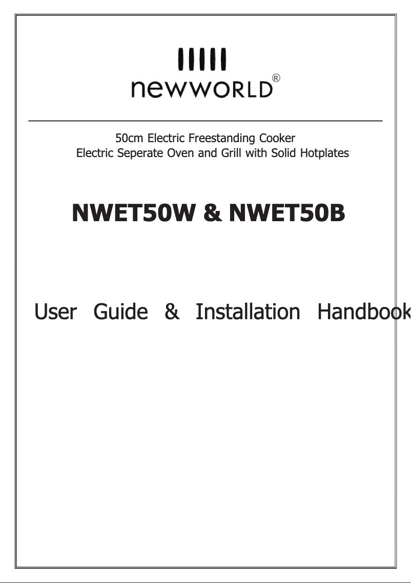 Page 1 of the manual User Manual New World NWETC50