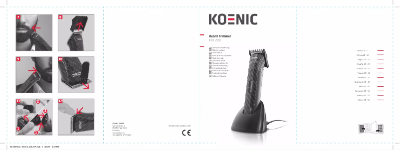 First page image of the manual for KBT 200