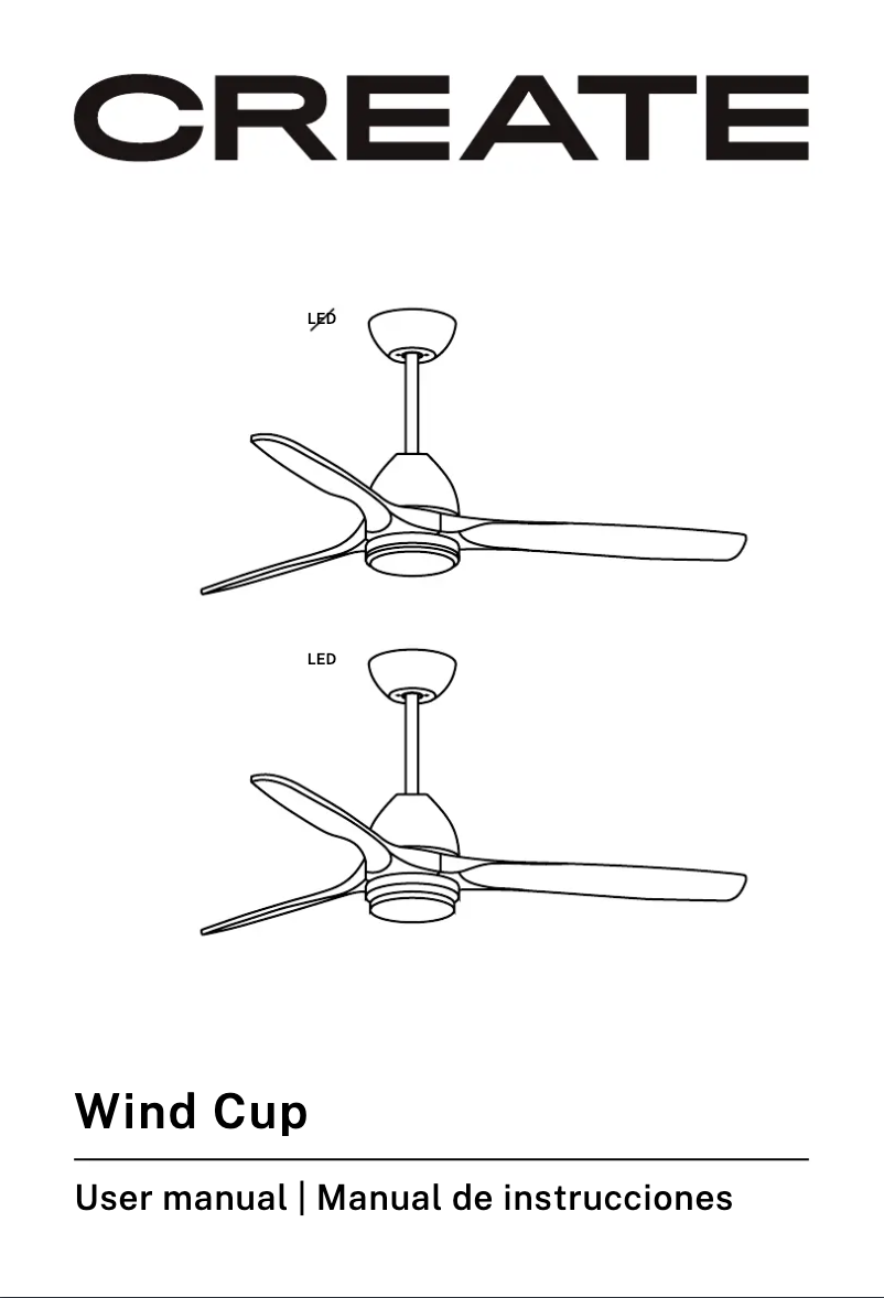 First page image of the manual for Wind Cup