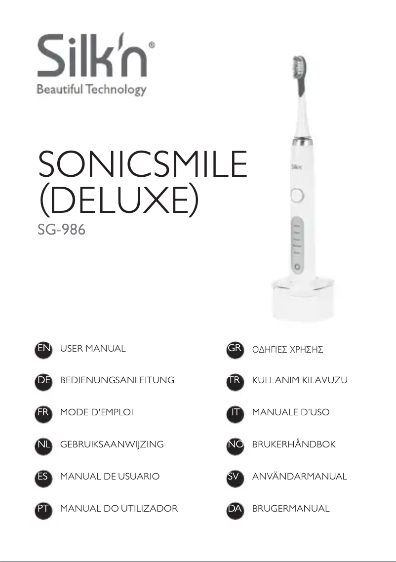 Image de la première page du manuel de l'appareil SonicSmile Deluxe SG-986