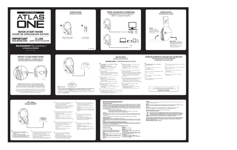 First page image of the manual for Atlas One