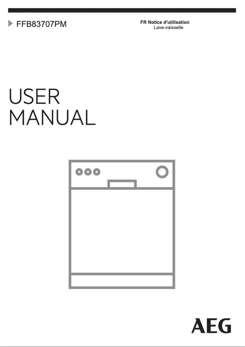 First page image of the manual for FFB83707PM