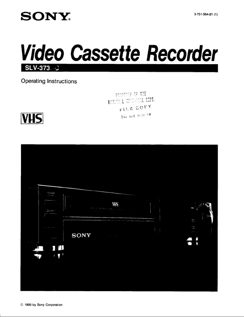 First page image of the manual for SLV-373