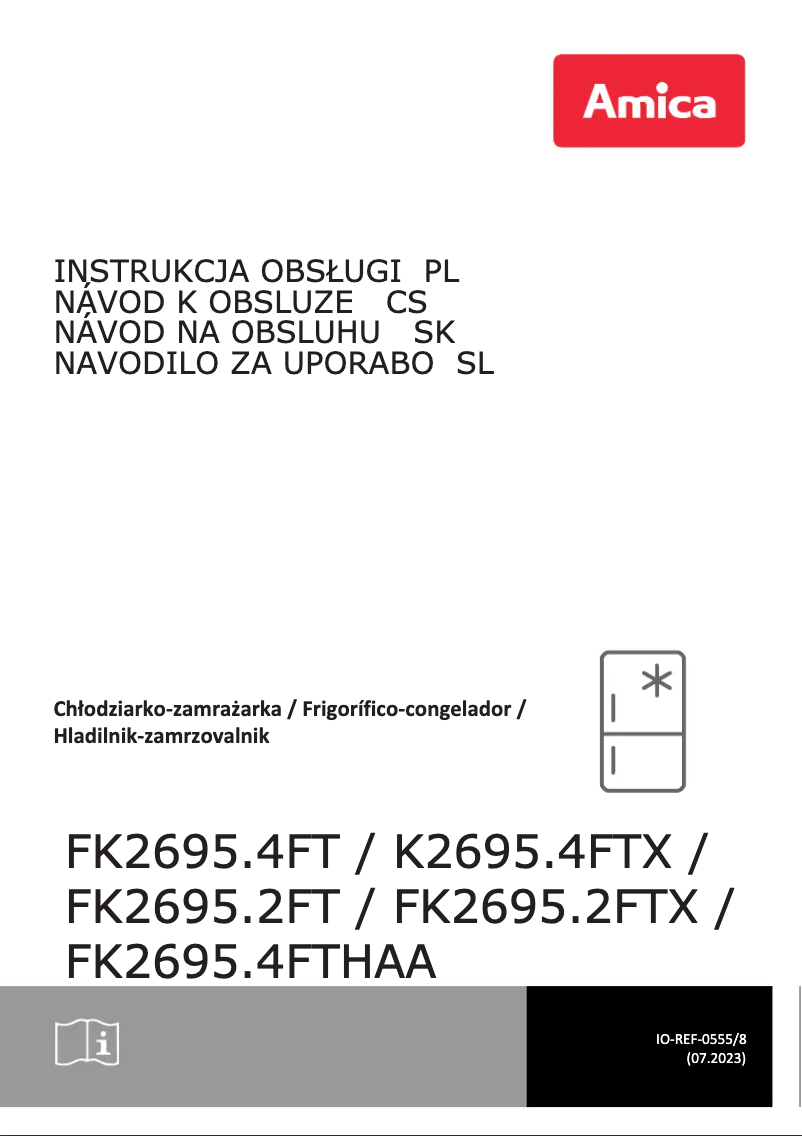 First page image of the manual for FK2695.2FT