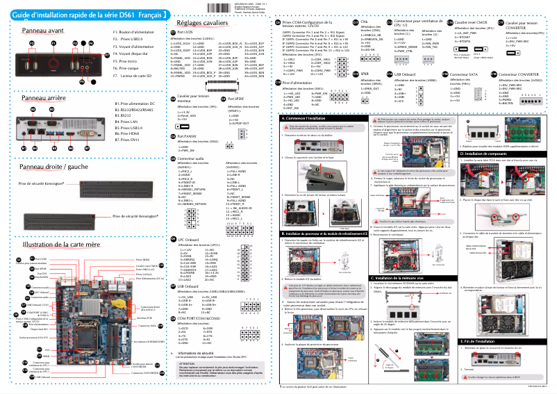 First page image of the manual for D 6100XA