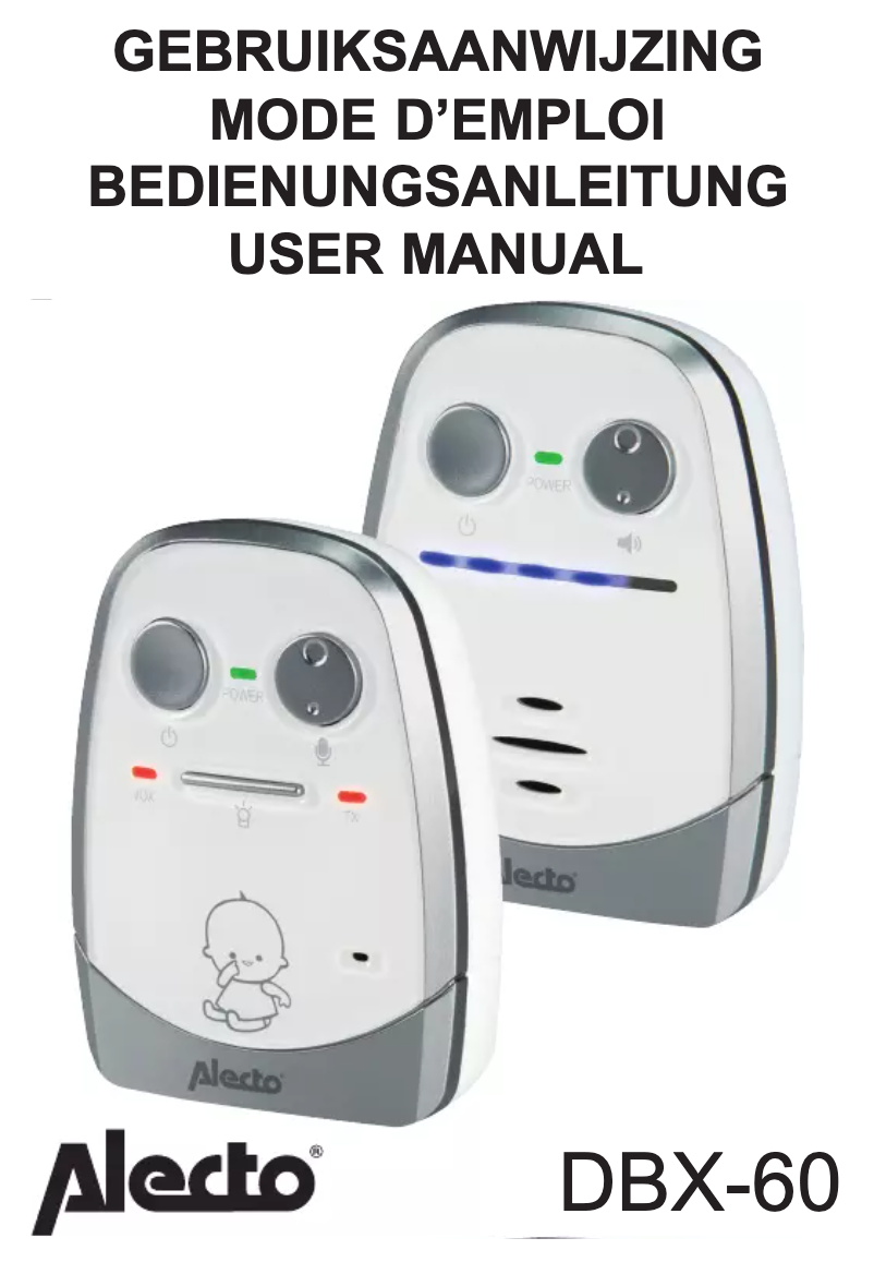 Page 1 of the manual User Manual Alecto DBX-60