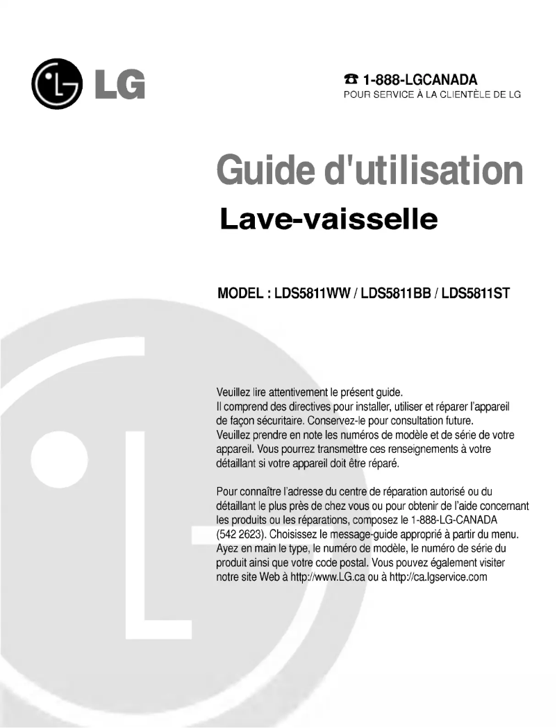 First page image of the manual for LD-6090BB