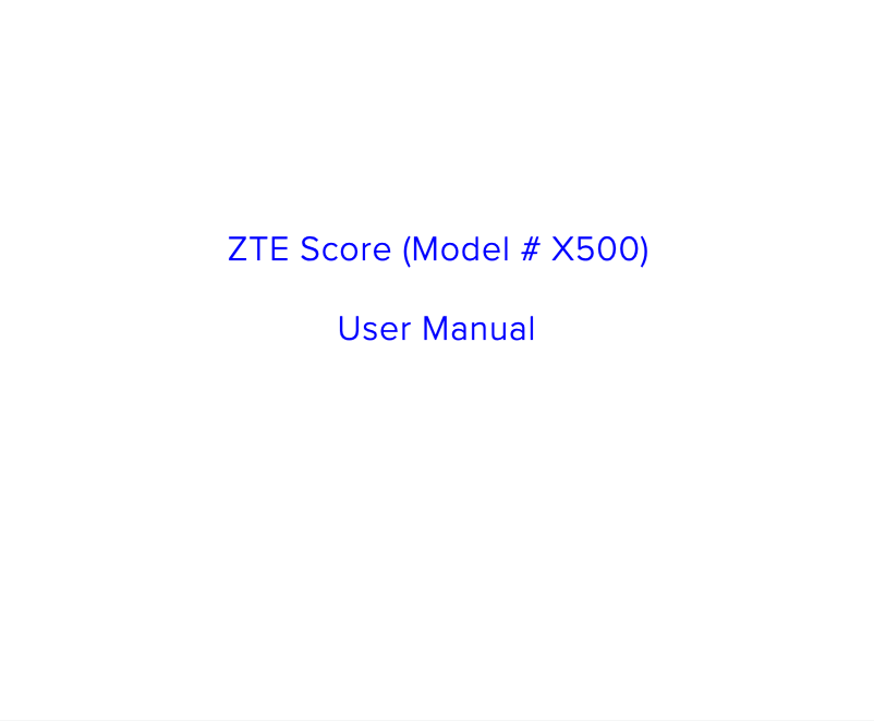 First page image of the manual for Score
