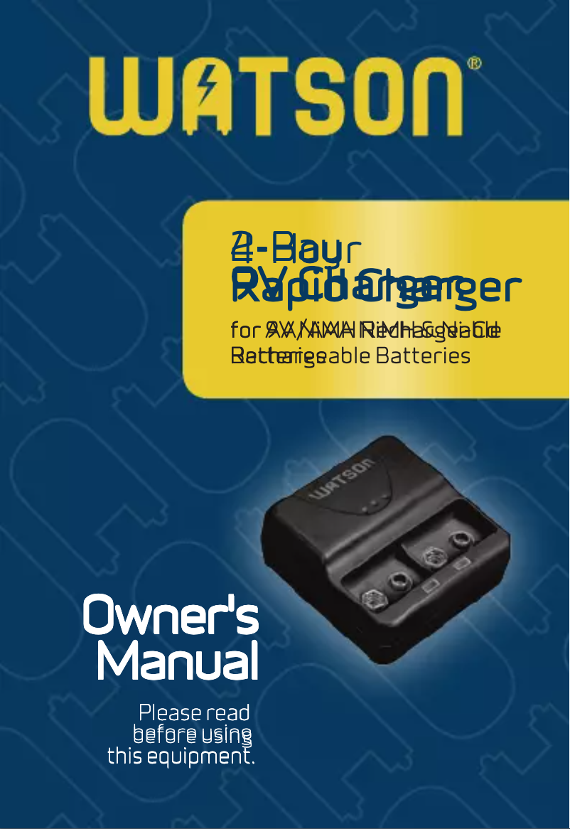 First page image of the manual for 9V-2BCK