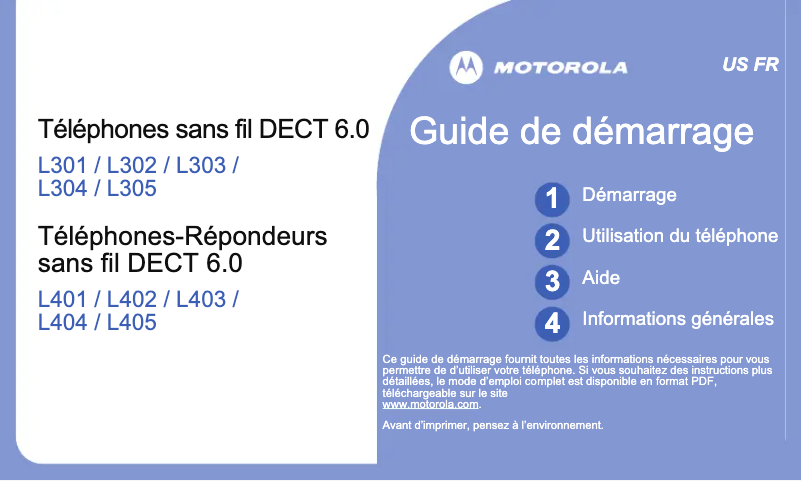 First page image of the manual for L304