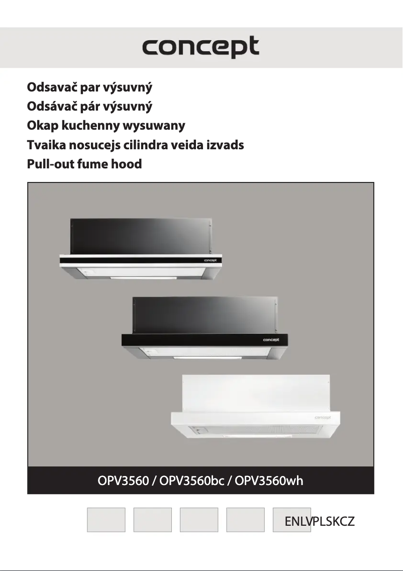 Page 1 of the manual User Manual Concept OPV3560