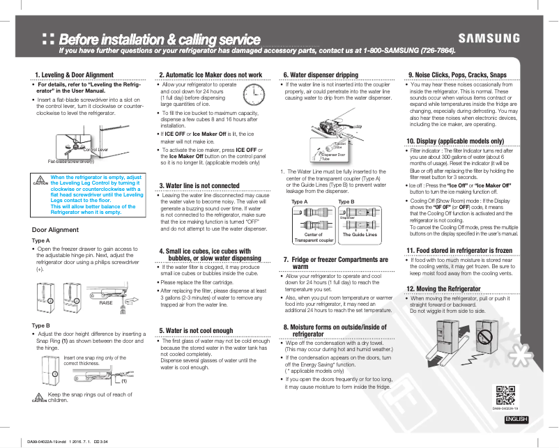 Page 1 of the manual User Manual Samsung RF28K9380SR