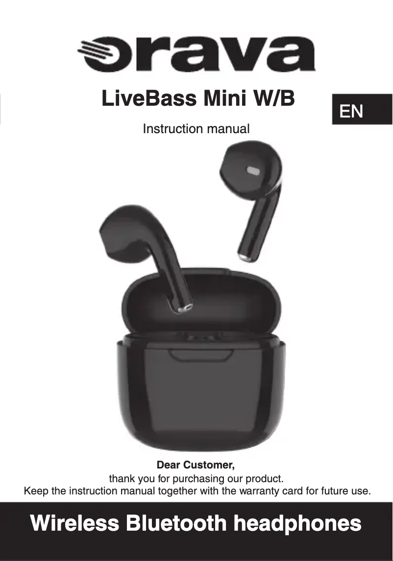 First page image of the manual for Livebass Mini W