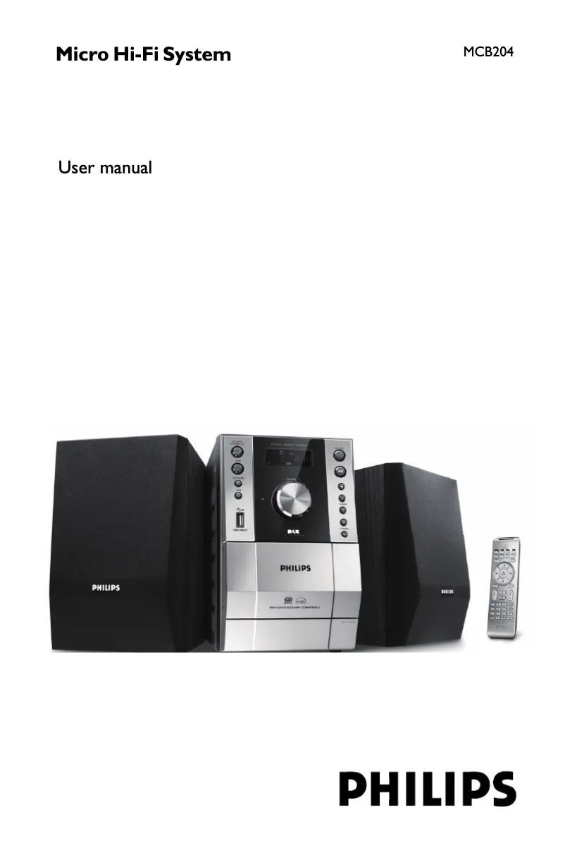 First page image of the manual for MCB204