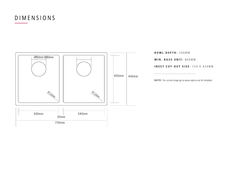 Page 1 of the manual User Manual Caple MODE3434