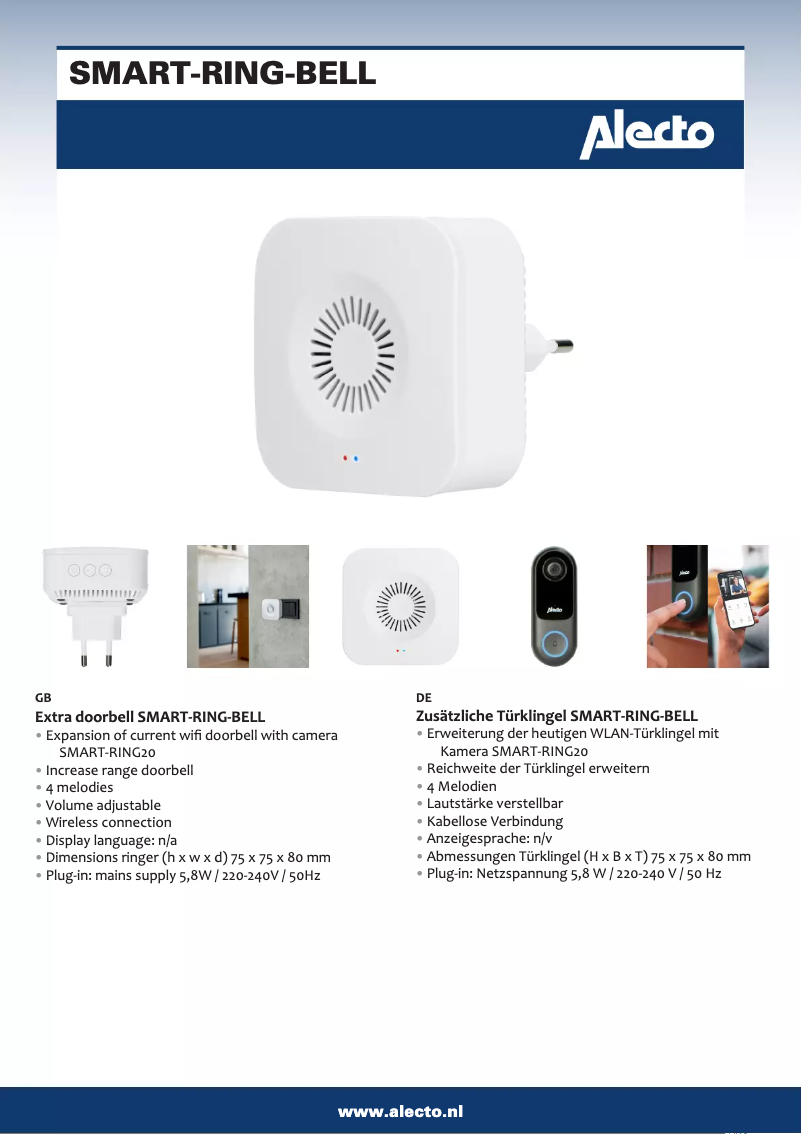 Image de la première page du manuel de l'appareil SMART-RING-BELL