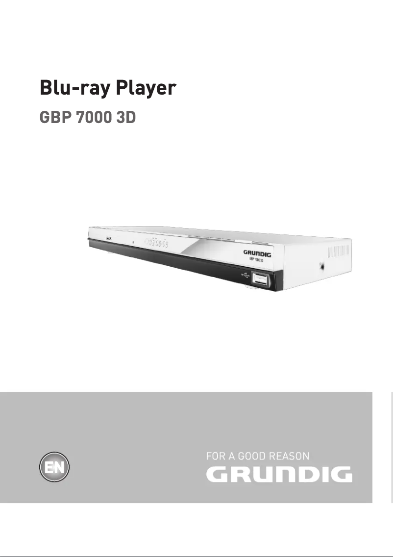 First page image of the manual for GBP 7000 3D