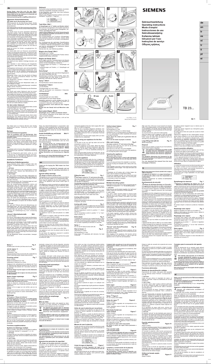 Page 1 of the manual User Manual Siemens KG31V490