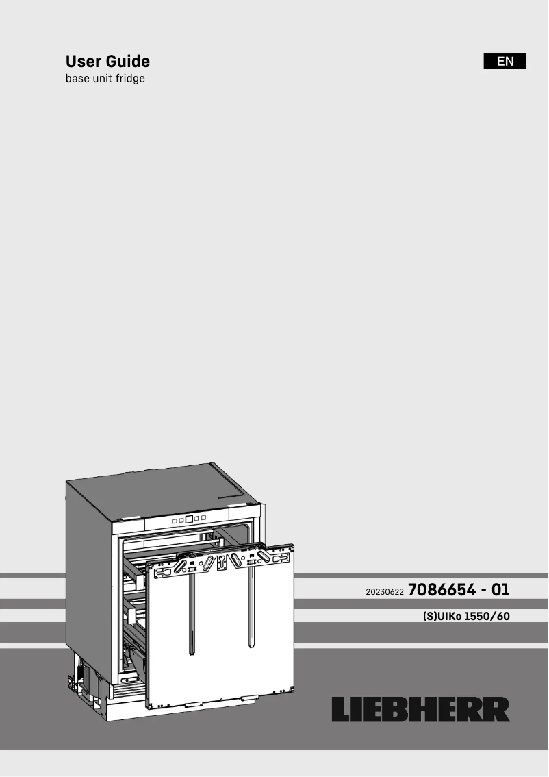 Page 1 of the manual User Manual Liebherr SUIKo 1550